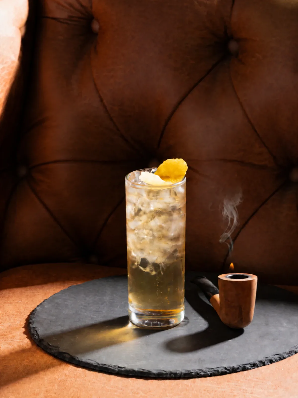 Highball cocktail made with POND FORK Bourbon