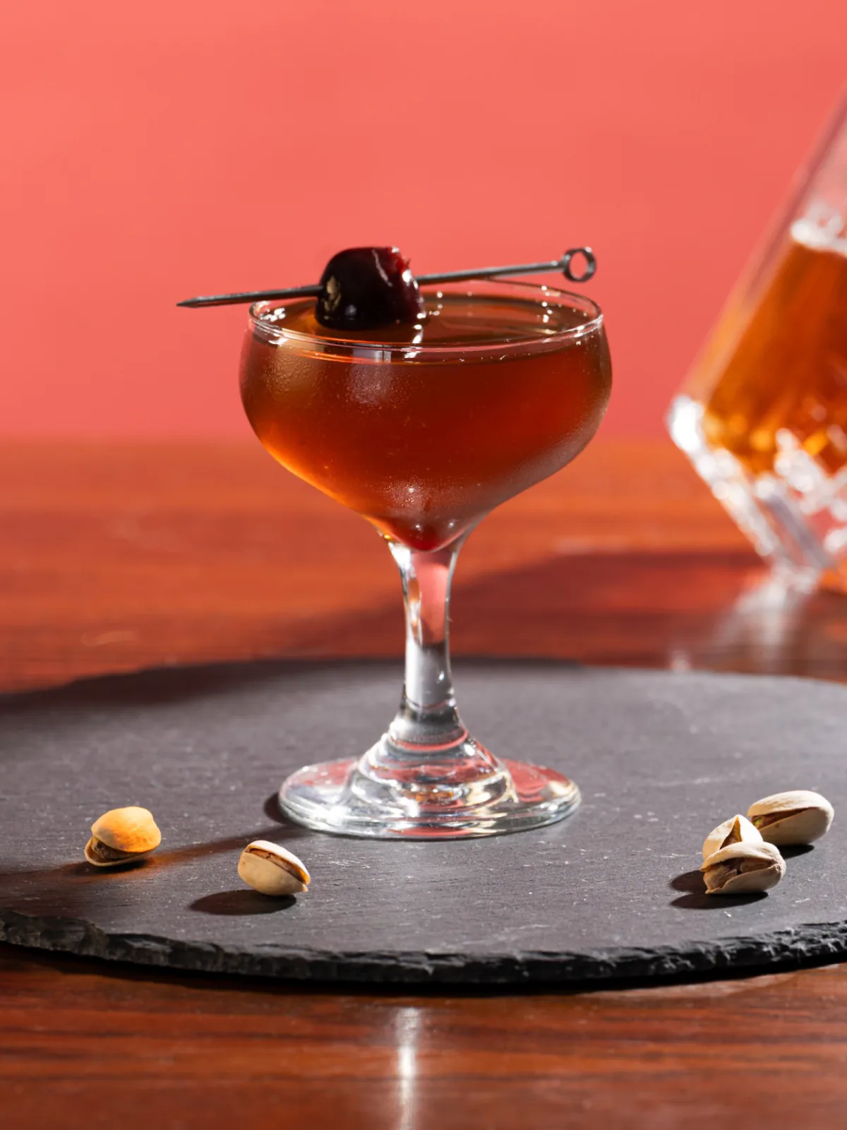Manhattan cocktail made with POND FORK Bourbon